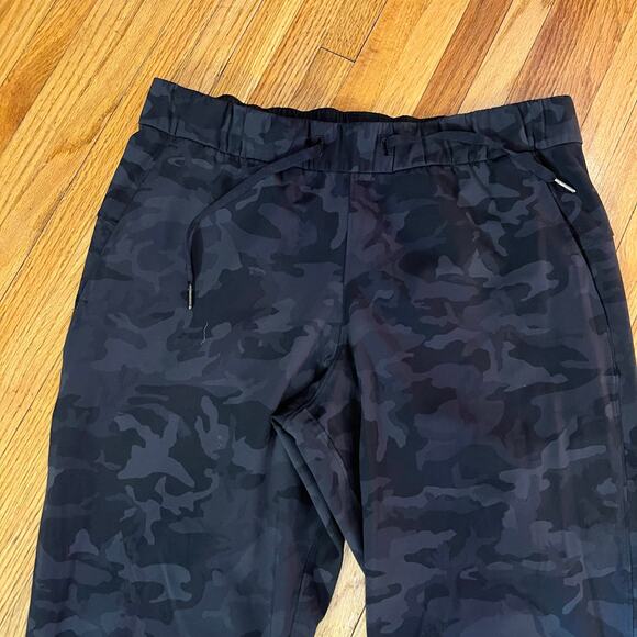 Lululemon Keep Moving 7/8 Pants Womens 10 Hi Rise Camo Black Gray - Picture 2 of 11